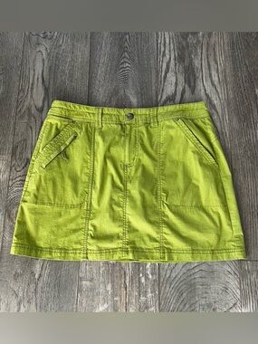 TITLE NINE Moss Green Utility Skirt Skort Size 12